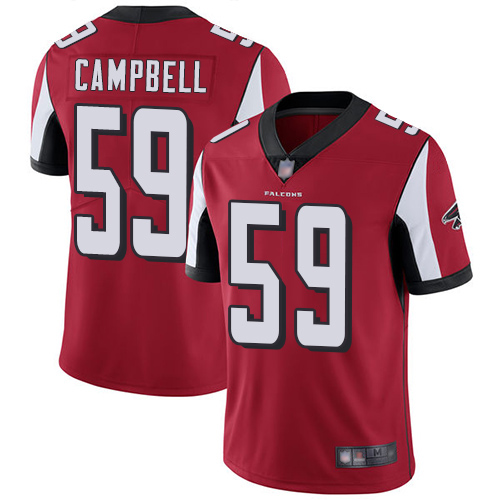 Atlanta Falcons Limited Red Men De Vondre Campbell Home Jersey NFL Football #59 Vapor Untouchable->youth nfl jersey->Youth Jersey